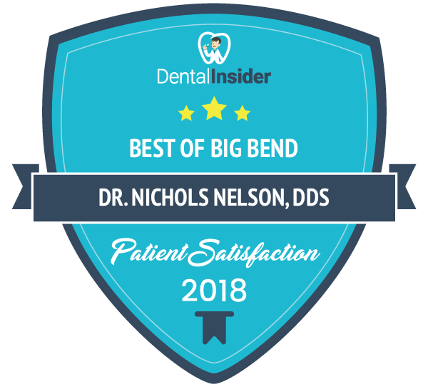 Dr. Nichols Nelson, DDS is a top-rated 
dentist on dentalinsider.com